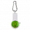 Брелок со свистком, фонариком и светоотражателем FLOYKIN на карабине, зеленый с белым,3,7х6,7х1,5см с логотипом в Астрахани заказать по выгодной цене в кибермаркете AvroraStore