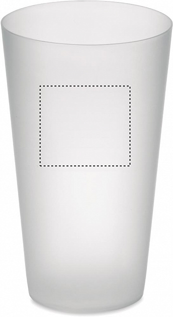 Frosted PP cup 550 ml с логотипом в Астрахани заказать по выгодной цене в кибермаркете AvroraStore