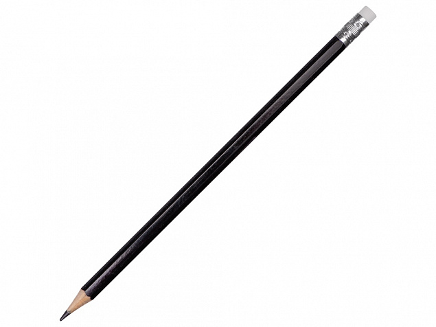 Шестигранный карандаш с ластиком «Presto» с логотипом в Астрахани заказать по выгодной цене в кибермаркете AvroraStore