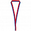 Лента для медали с пряжкой Ribbon, триколор с логотипом в Астрахани заказать по выгодной цене в кибермаркете AvroraStore