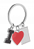 Брелок LOVE, серебристый с логотипом в Астрахани заказать по выгодной цене в кибермаркете AvroraStore