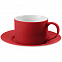 Набор для чая на 2 персоны Best Morning, красный с логотипом в Астрахани заказать по выгодной цене в кибермаркете AvroraStore