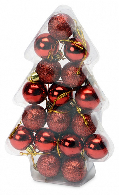 Набор новогодних шаров в футляре-елочке с логотипом в Астрахани заказать по выгодной цене в кибермаркете AvroraStore