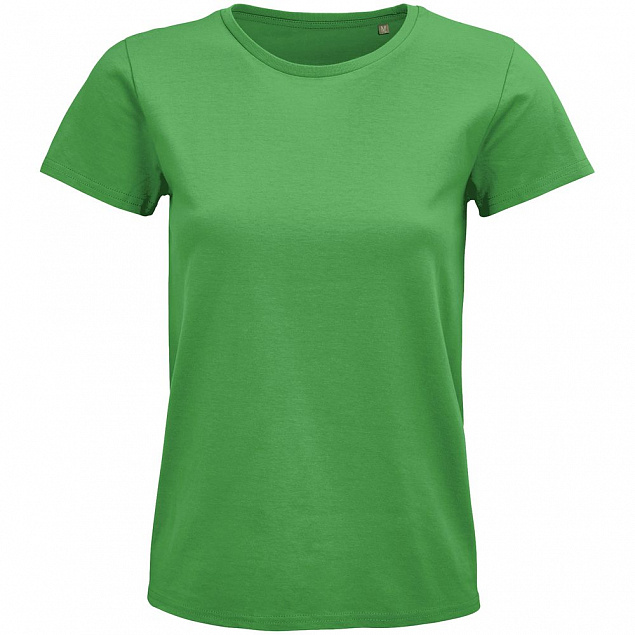 Футболка женская Pioneer Women, ярко-зеленая с логотипом в Астрахани заказать по выгодной цене в кибермаркете AvroraStore