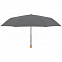Зонт складной Nature Mini, серый с логотипом в Астрахани заказать по выгодной цене в кибермаркете AvroraStore