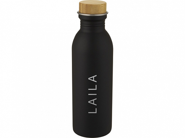 Kalix, спортивная бутылка из нержавеющей стали объемом 650 мл, черный с логотипом в Астрахани заказать по выгодной цене в кибермаркете AvroraStore