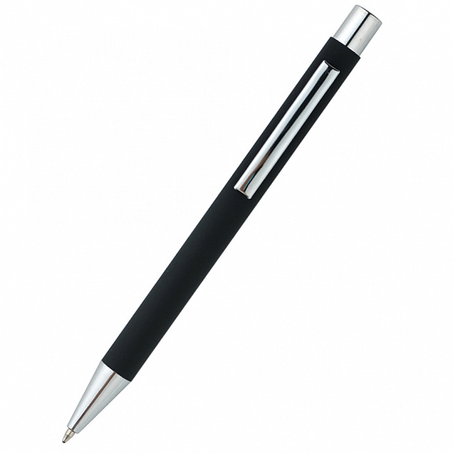 Ручка металлическая Rebecca - Черный AA с логотипом в Астрахани заказать по выгодной цене в кибермаркете AvroraStore