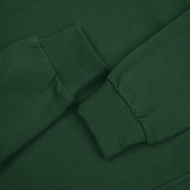 Толстовка с капюшоном Unit Kirenga Heavy, темно-зеленая с логотипом в Астрахани заказать по выгодной цене в кибермаркете AvroraStore