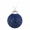 Елочный шар Stars, 8 см, синий с логотипом в Астрахани заказать по выгодной цене в кибермаркете AvroraStore