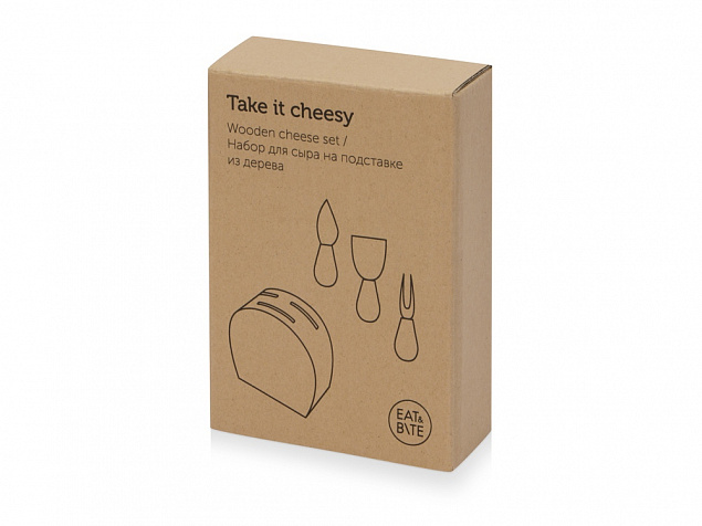 Набор из ножей для сыра на подставке Take it cheesy с логотипом в Астрахани заказать по выгодной цене в кибермаркете AvroraStore