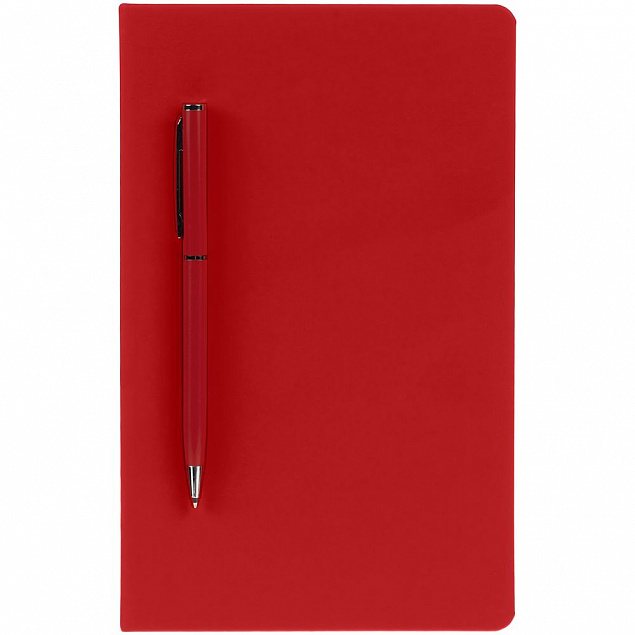 Ежедневник Magnet Shall с ручкой, красный с логотипом в Астрахани заказать по выгодной цене в кибермаркете AvroraStore