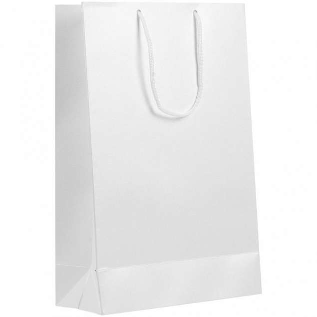 Пакет бумажный «Блеск», средний, белый с логотипом в Астрахани заказать по выгодной цене в кибермаркете AvroraStore