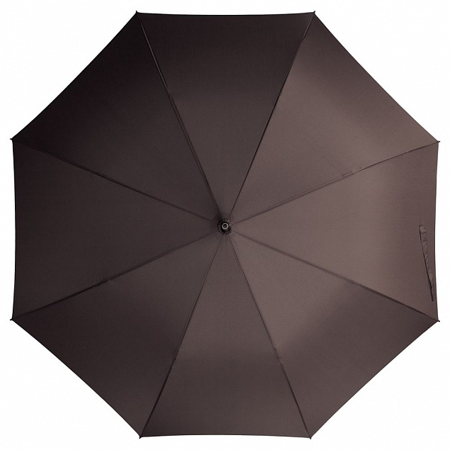 Зонт-трость Classic, коричневый с логотипом в Астрахани заказать по выгодной цене в кибермаркете AvroraStore