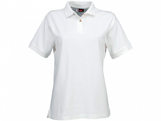 Рубашка поло Boston женская, белый с логотипом в Астрахани заказать по выгодной цене в кибермаркете AvroraStore
