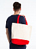 Холщовая сумка Shopaholic, красная с логотипом в Астрахани заказать по выгодной цене в кибермаркете AvroraStore