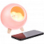 Беспроводная лампа-колонка Right Meow, розовая с логотипом в Астрахани заказать по выгодной цене в кибермаркете AvroraStore