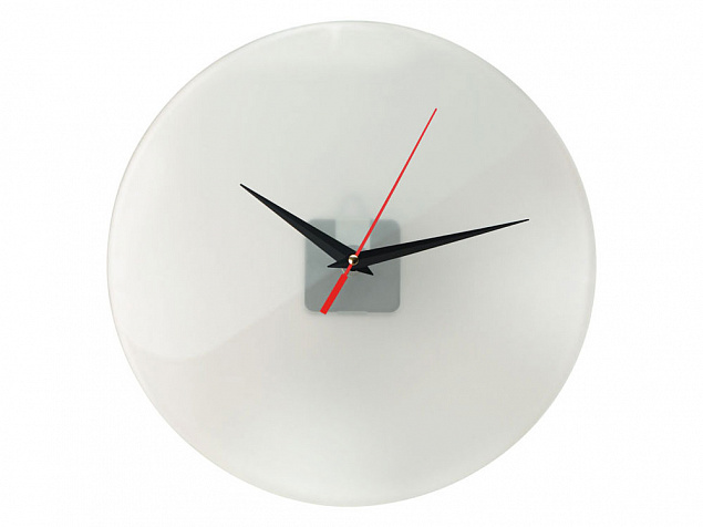 Часы настенные круглые из стекла 28 см Thames с логотипом в Астрахани заказать по выгодной цене в кибермаркете AvroraStore