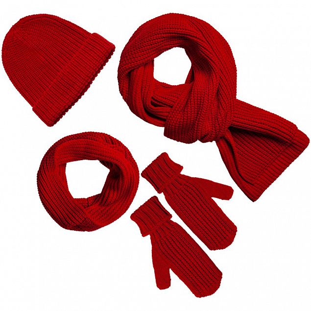 Шапка Nordkyn, красная с логотипом в Астрахани заказать по выгодной цене в кибермаркете AvroraStore