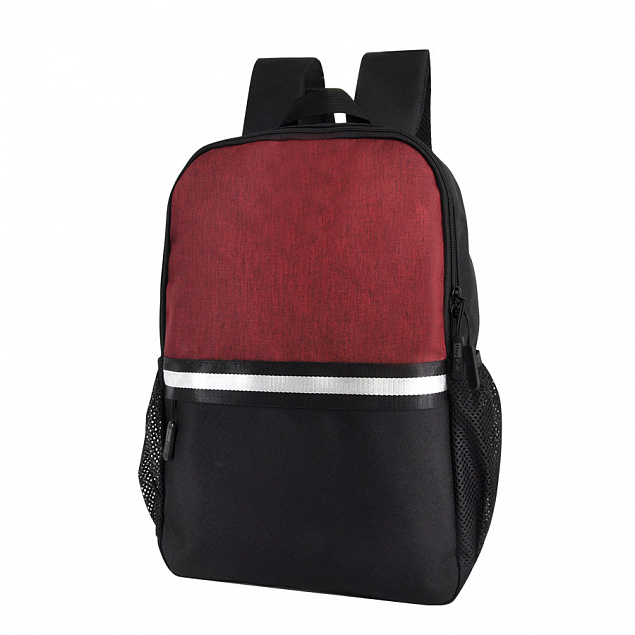 Рюкзак Cool, красный/чёрный, 43 x 30 x 13 см, 100% полиэстер  с логотипом в Астрахани заказать по выгодной цене в кибермаркете AvroraStore