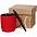 Набор Color Block, красный с черным с логотипом в Астрахани заказать по выгодной цене в кибермаркете AvroraStore