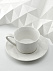 Чайная пара Diamante Bianco, белая с логотипом в Астрахани заказать по выгодной цене в кибермаркете AvroraStore