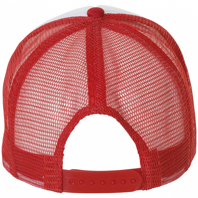 Бейсболка BUBBLE, красная с белым с логотипом в Астрахани заказать по выгодной цене в кибермаркете AvroraStore