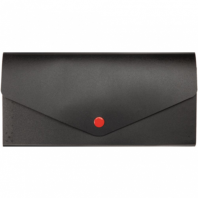 Органайзер для путешествий Envelope, черный с красным с логотипом в Астрахани заказать по выгодной цене в кибермаркете AvroraStore