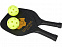 Enrique комплект ракеток в сетчатом чехле, черный с логотипом в Астрахани заказать по выгодной цене в кибермаркете AvroraStore
