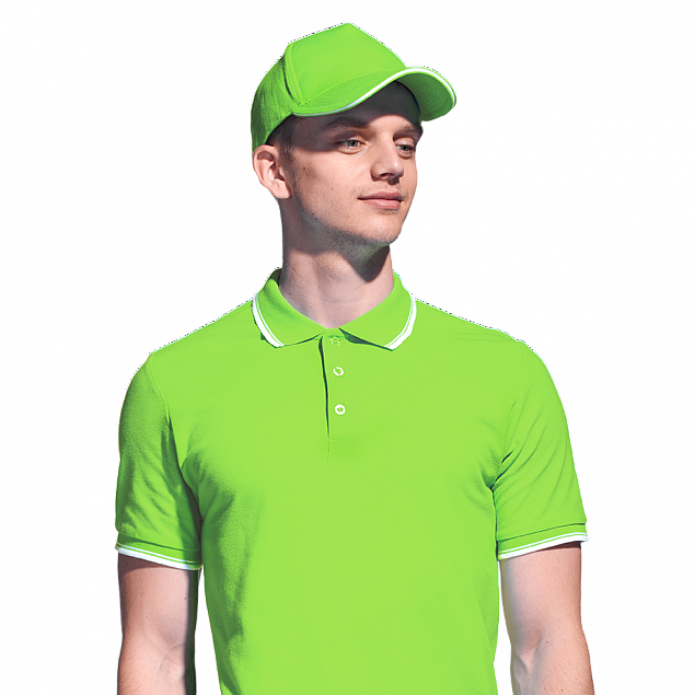 Бейсболка 11K Ярко-зелёный с логотипом в Астрахани заказать по выгодной цене в кибермаркете AvroraStore