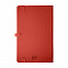 Бизнес-блокнот GLORI, A5, красный, твердая обложка, в линейку с логотипом в Астрахани заказать по выгодной цене в кибермаркете AvroraStore