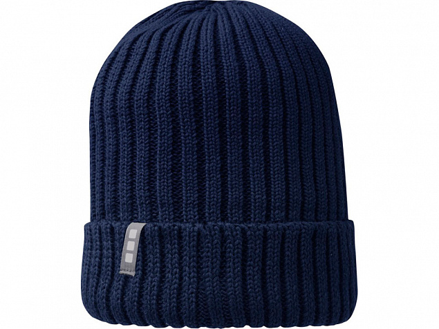 Ives, органическая шапка, темно-синий с логотипом в Астрахани заказать по выгодной цене в кибермаркете AvroraStore