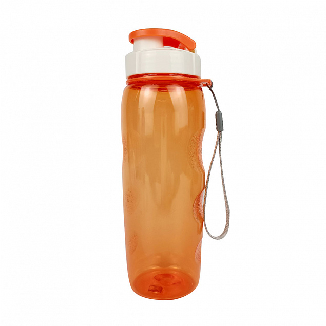 Пластиковая бутылка Сингапур, распродажа, оранжевый с логотипом в Астрахани заказать по выгодной цене в кибермаркете AvroraStore