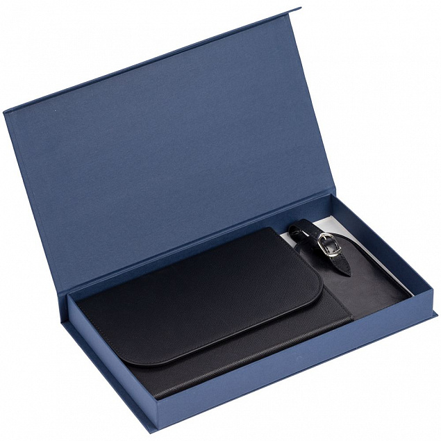 Коробка Horizon Magnet, темно-синяя с логотипом в Астрахани заказать по выгодной цене в кибермаркете AvroraStore