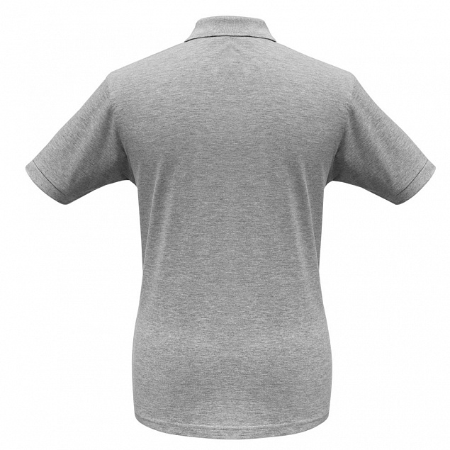 Рубашка поло Safran серый меланж с логотипом в Астрахани заказать по выгодной цене в кибермаркете AvroraStore