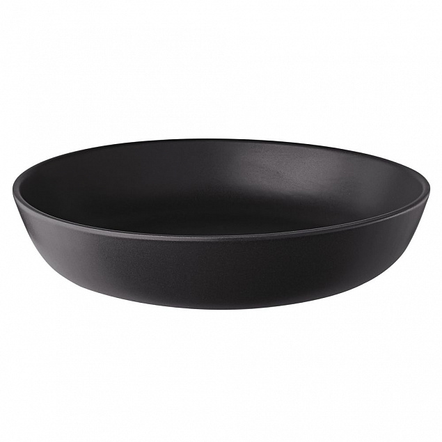 Тарелка глубокая Nordic Kitchen, черная с логотипом в Астрахани заказать по выгодной цене в кибермаркете AvroraStore