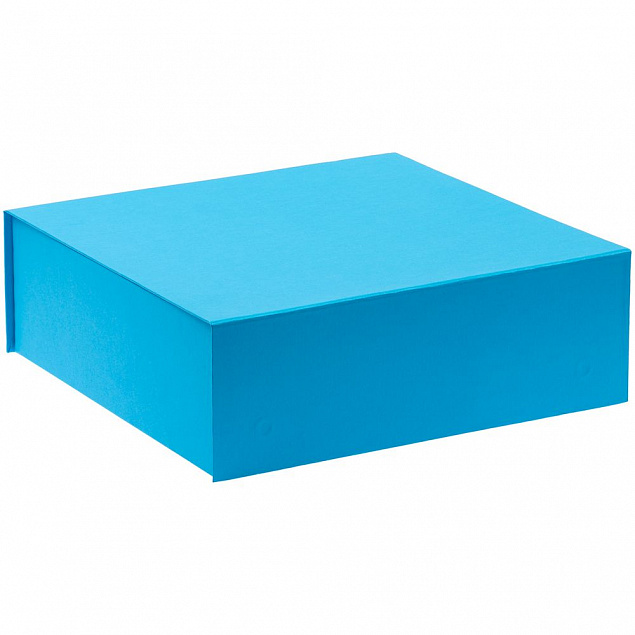 Коробка Quadra, голубая с логотипом в Астрахани заказать по выгодной цене в кибермаркете AvroraStore