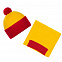 Шарф Snappy, желтый с красным с логотипом в Астрахани заказать по выгодной цене в кибермаркете AvroraStore