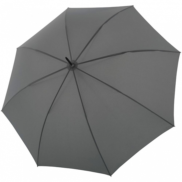 Зонт-трость Nature Stick AC, серый с логотипом в Астрахани заказать по выгодной цене в кибермаркете AvroraStore