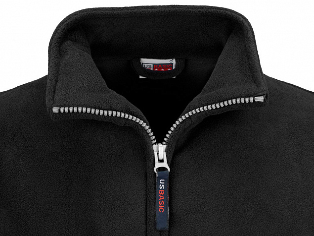 Куртка флисовая Nashville мужская, черный с логотипом в Астрахани заказать по выгодной цене в кибермаркете AvroraStore