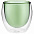 Стакан с двойными стенками Glass Bubble, зеленый с логотипом в Астрахани заказать по выгодной цене в кибермаркете AvroraStore