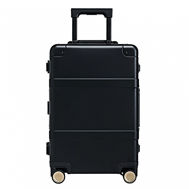 Чемодан Metal Luggage, черный с логотипом в Астрахани заказать по выгодной цене в кибермаркете AvroraStore