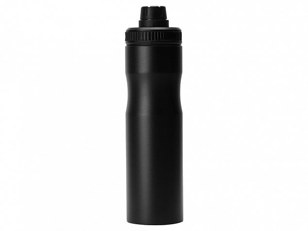 Бутылка для воды Supply Waterline, нерж сталь, 850 мл, черный с логотипом в Астрахани заказать по выгодной цене в кибермаркете AvroraStore