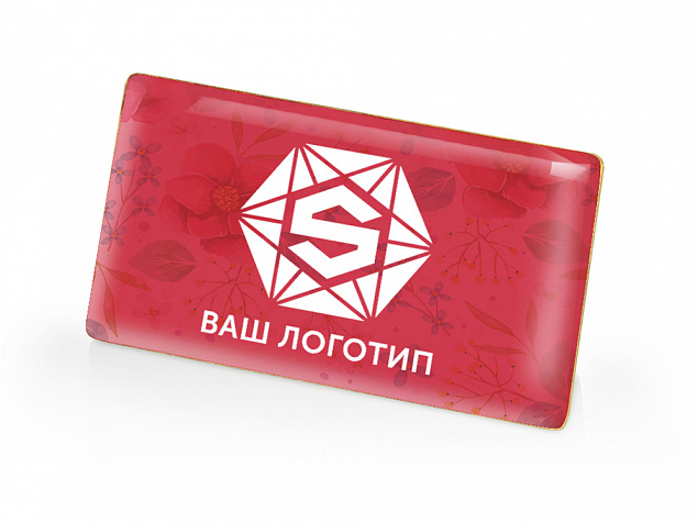 Значок металлический «Прямоугольник» с логотипом в Астрахани заказать по выгодной цене в кибермаркете AvroraStore