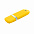 Флешка "Shape" с покрытием Софт Тач 16 Гб - Желтый KK с логотипом в Астрахани заказать по выгодной цене в кибермаркете AvroraStore