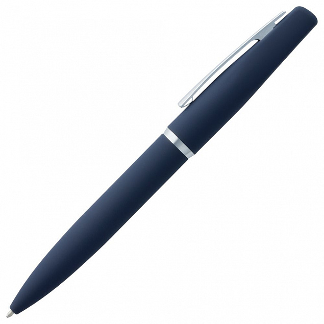 Ручка шариковая Bolt Soft Touch, синяя с логотипом в Астрахани заказать по выгодной цене в кибермаркете AvroraStore