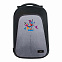 Рюкзак Stile c USB разъемом, серый/серый с логотипом в Астрахани заказать по выгодной цене в кибермаркете AvroraStore