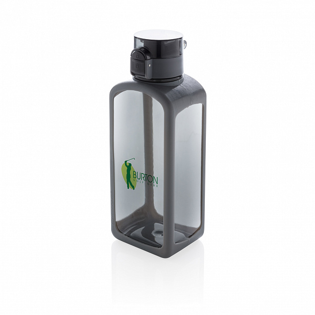 Квадратная вакуумная бутылка для воды, черный с логотипом в Астрахани заказать по выгодной цене в кибермаркете AvroraStore