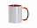 Кружка для сублимации, 330 мл, d=82 мм, стандарт А, белая, красная внутри, красная ручка с логотипом в Астрахани заказать по выгодной цене в кибермаркете AvroraStore