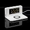 Часы настольные с беспроводным зарядным устройством Pitstop, белые с логотипом в Астрахани заказать по выгодной цене в кибермаркете AvroraStore