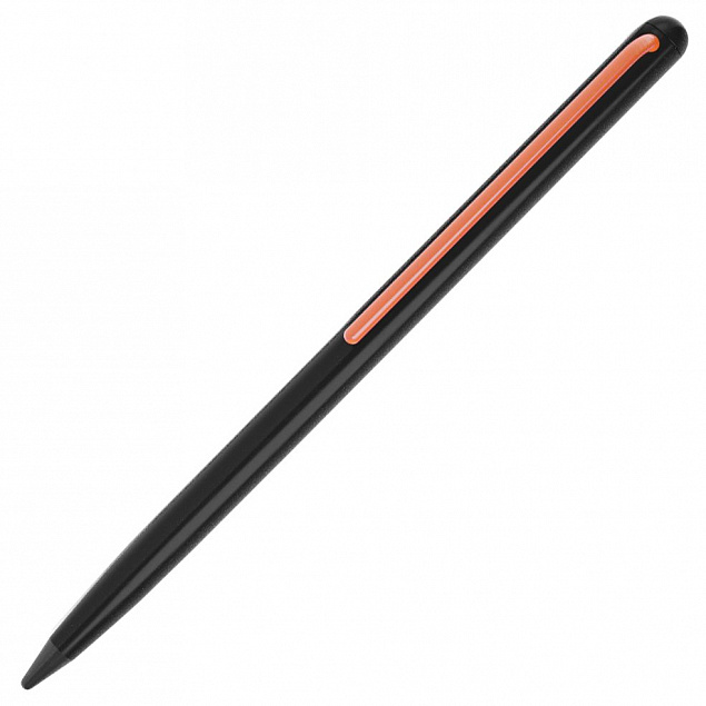 Карандаш GrafeeX в чехле, черный с оранжевым с логотипом в Астрахани заказать по выгодной цене в кибермаркете AvroraStore